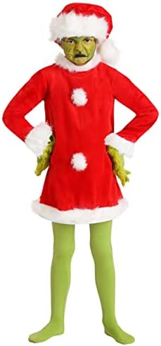 Kids Deluxe The Grinth Santa Costume with Mask