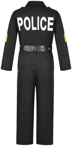 Frekuyrt Kids Police Costume Set for Boys Girls Halloween Costume