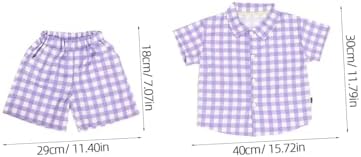 Festive and Trendy Plaid Summer Costume Set for Boys