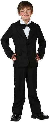 Kids Black Suit Costume
