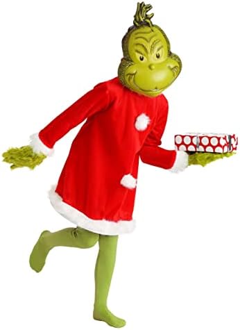 Kids Deluxe The Grinth Santa Costume with Mask