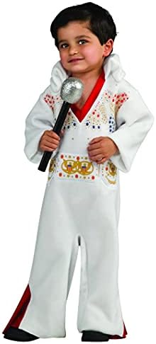 Rubies Newborn Elvis Romper Toddler Costume WhiteRed