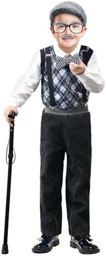 100 Days of School Costume Boys Grandpa