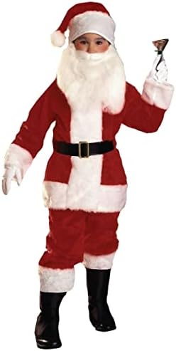 Rubies Costume Co Boys Plush Santa Suit L