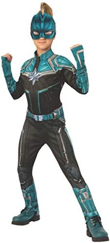 Captain Marvel Kree Costume Suit for Medium - Teal Black - Rubies