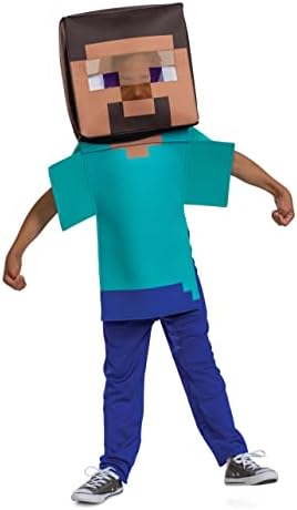 Disguise Steve Costume for Kids - Halloween Costume Jumpsuit and Headpiece