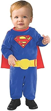 Rubies Superman Classic Baby Toddler Costume Romper with Cape 1