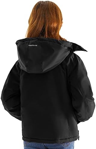 FARVALUE Girls Waterproof Skiing Jacket with Removable Hood