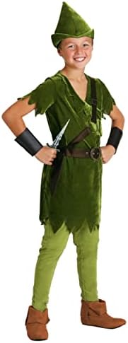 Joyful Peter Pan Adventure Boys Costume Set in 100 Polyester Velvet
