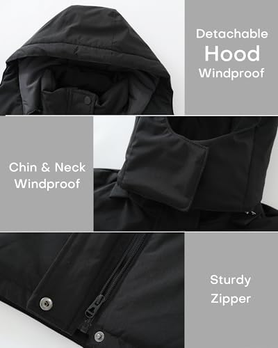 Wantdo Girls Snow Ski Jacket WaterproofWarm
