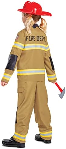 Disguise Boys Firefighter Costume With Helmet and Accessories Child Size