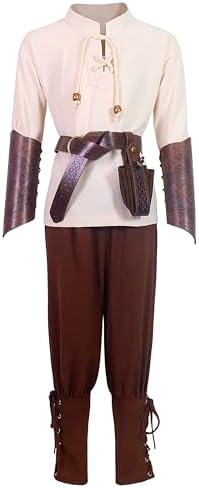Feliardin Kids Medieval Costume Set for Boys 4-12Y