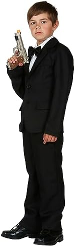 Kids Black Suit Costume