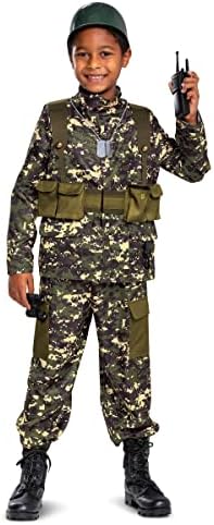Disguise Boys Soldier Costume with Helmet and Accessories for Kids