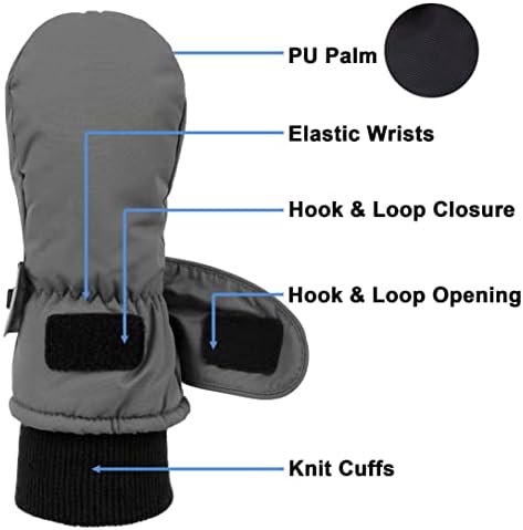 SimpliKids Ski Snow Gloves Waterproof Insulated
