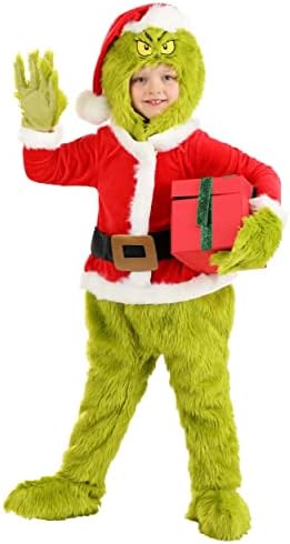 Grinch Santa Toddler Costume for Boys