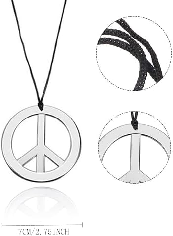 Boys 60s and 70s Hippie costume access - t-shirt set for party