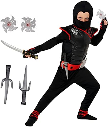 Morph Kids Ninja Costume - Boys Outfit with Mask for Halloween