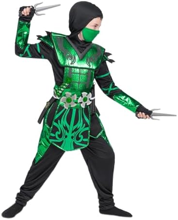 Spooktacular Red Ninja Party Costume for Kids
