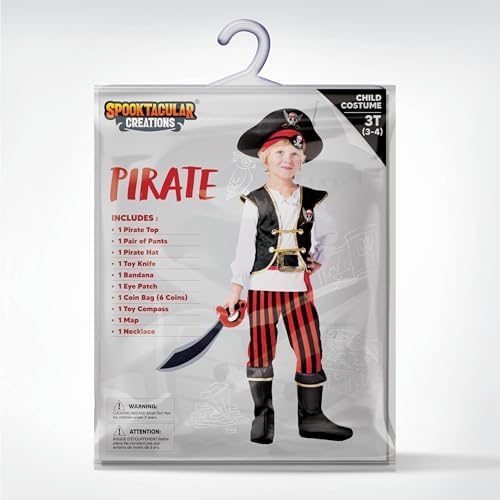 Spooktacular Pirate Costume Set for Boys Halloween