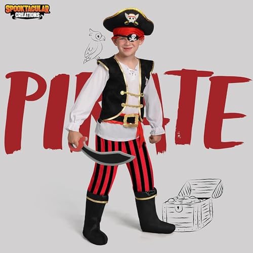 Spooktacular Pirate Costume Set for Boys Halloween