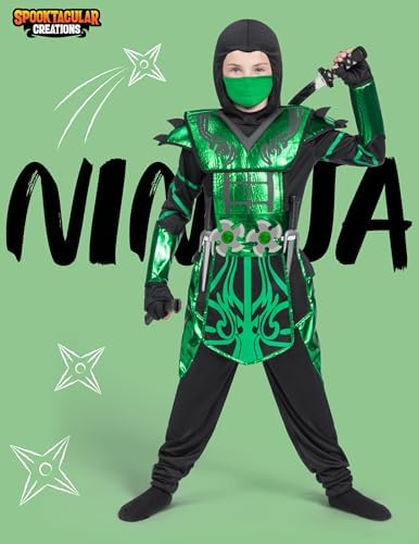 Spooktacular Red Ninja Party Costume for Kids