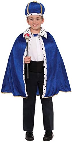 Royal Blue King Robe Crown Set