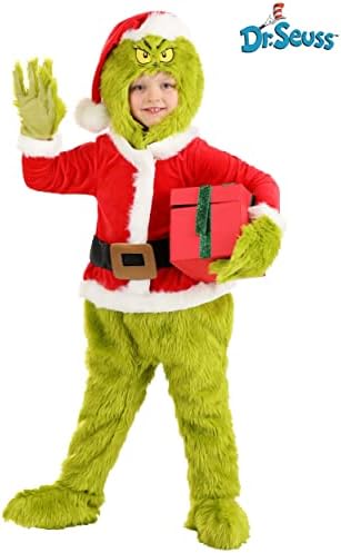 Grinch Santa Toddler Costume for Boys