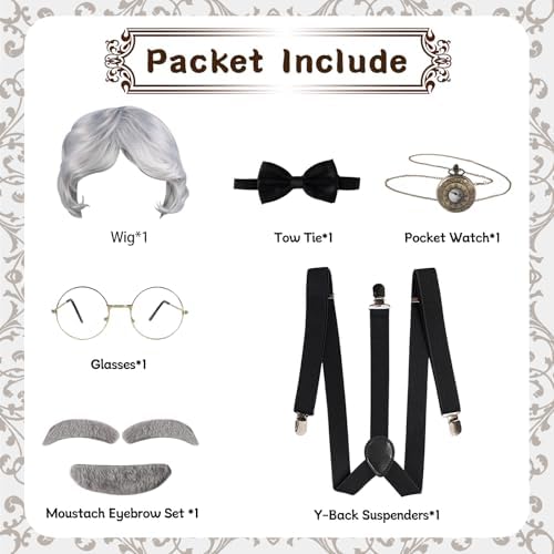 1920s Old Man Costume Set for Kids