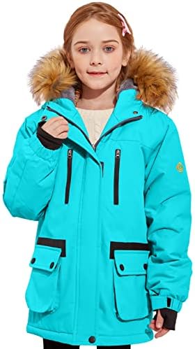 GEMYSE Girls Waterproof Ski Jacket