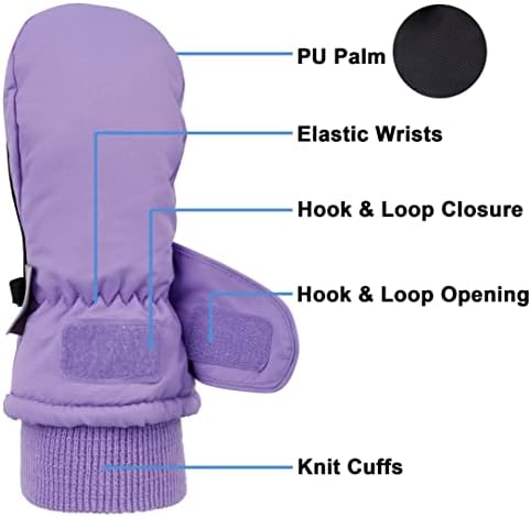 SimpliKids Waterproof Winter Gloves for Kids