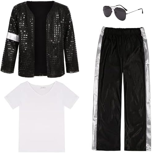 Kids 80s 90s Pop Star Costume for Dance Parties