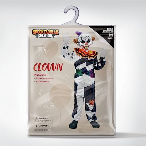 Spooktacular Creations Scary Clown Costume for Kids