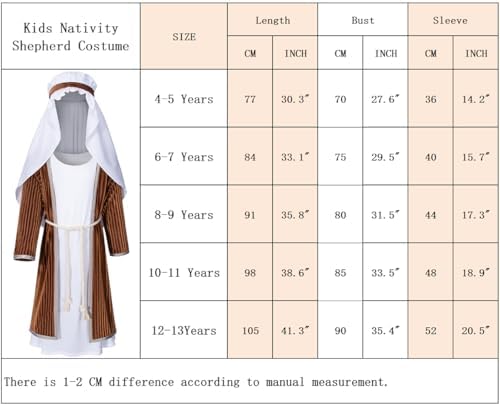 TOKYO REVENGERS Kids Nativity Shepherd Costume Set