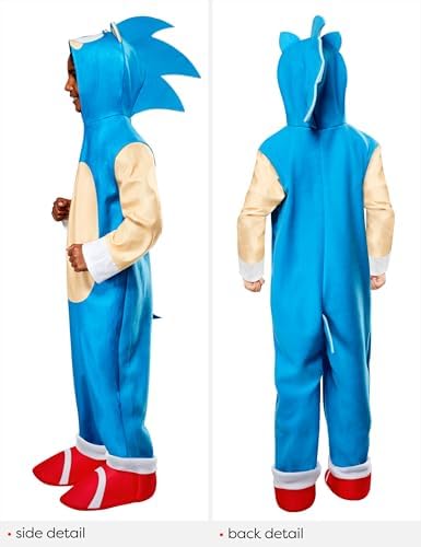 Rubies Boys Sonic Jumpsuit Costume for Halloween and Themed Parties