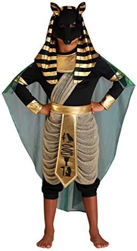 Boys Anubis Halloween Costume with Belt and Cape