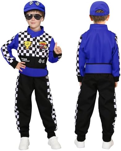 Latocos Kids Racer Driver Costume Halloween costume