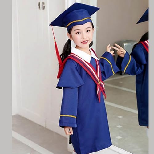 Preschool Kindergarten Graduation Gown Cap Set with Tassel Sash