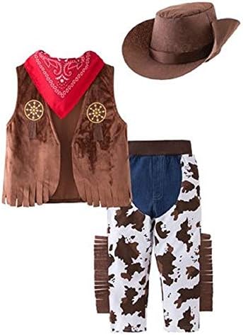 Bilo Kid Boys Halloween Cowboy Costume 4pc Set 1