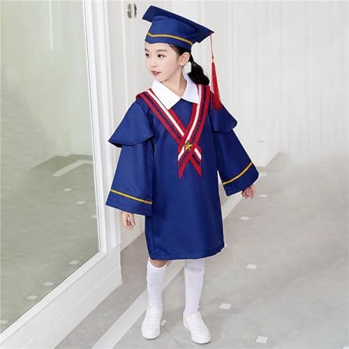 Preschool Kindergarten Graduation Gown Cap Set with Tassel Sash