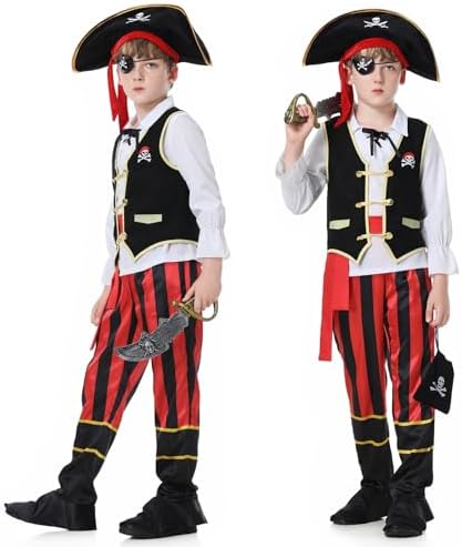 YuDanae Pirate Kids Costume Set