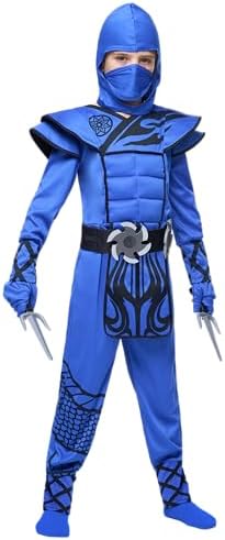 Dragon Scales Ninja Costume for Boys Toddler Halloween Party Primitive Accessories
