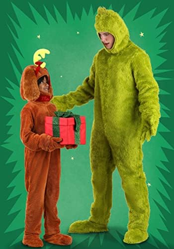 Dr Seuss The Grinch Max Pajama Party Costume for Kids -Festive Fun
