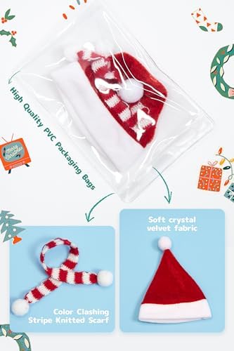 Eilik Robot Costume Set with Santa Hat and Scarf