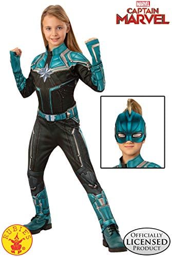 Captain Marvel Kree Costume Suit for Medium - Teal Black - Rubies