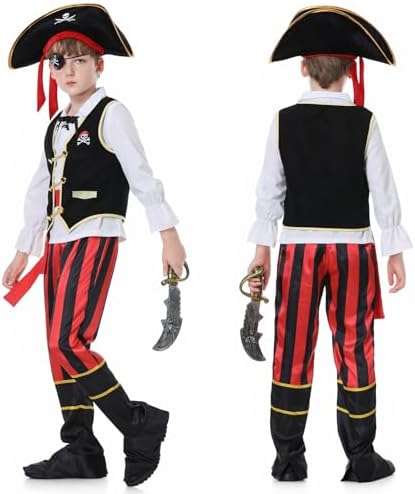YuDanae Pirate Kids Costume Set