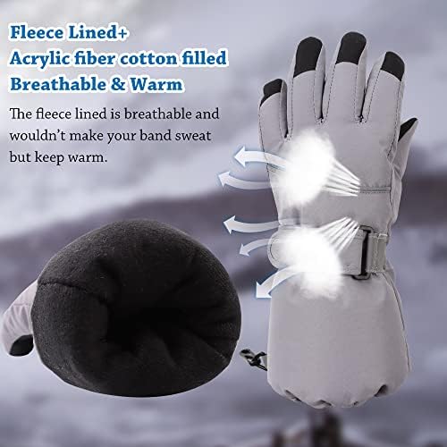 JANGANNSA Waterproof Child Ski Gloves Perfect