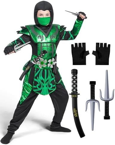 Spooktacular Red Ninja Party Costume for Kids