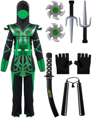 Spooktacular Red Ninja Party Costume for Kids