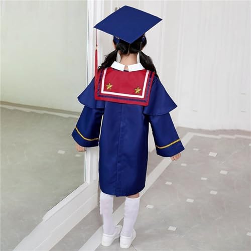 Preschool Kindergarten Graduation Gown Cap Set with Tassel Sash